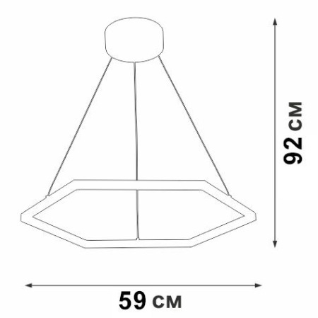 Подвесной светодиодный светильник Vitaluce V04605-13/1S