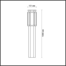 Уличный светильник Odeon Light Gino 4048/1F