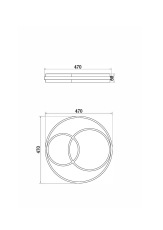 Потолочный светильник, FR10029CL-L70W