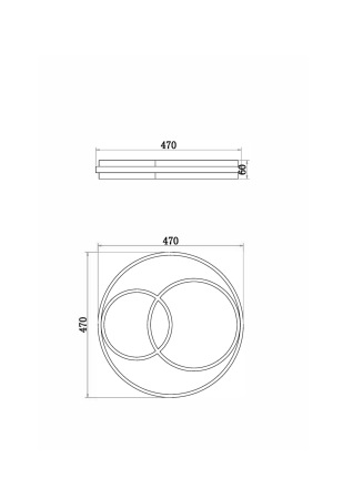 Потолочный светильник, FR10029CL-L70W