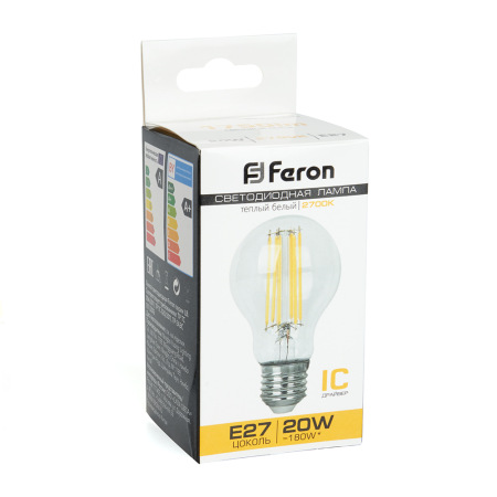 Лампа светодиодная Feron LB-620 Шар E27 20W 2700K