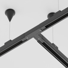 Коннектор Т-образный правый Trinity черный, TRA005CT-31B-R