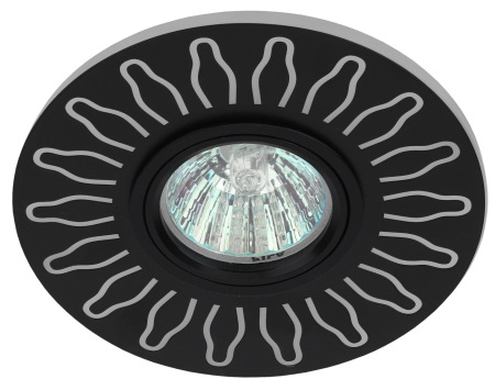 DK LD31 BK Светильник ЭРА декор cо светодиодной подсветкой MR16, 220V, max 11W, черный