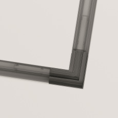 Угловой коннектор S35 встраиваемый черный, TRA004CL-22B