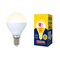 Лампа светодиодная E14 7W 3000K матовая LED-G45-7W/WW/E14/FR/NR UL-00003820