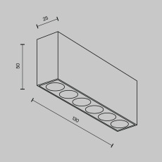 Потолочный светильник Points 3000K-6000K 12Вт 36° IP 20, C066CL-12W3-6K-B