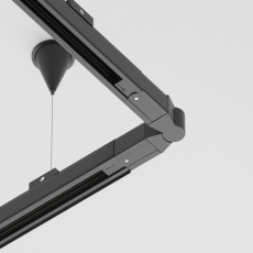 Коннектор поворотный шарнирный Trinity черный, TRA005CS-31B