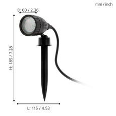 Ландшафтный светодиодный светильник Eglo Nema 1-C 98052