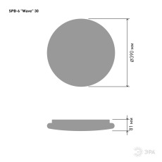 Светильник потолочный светодиодный ЭРА Классик с ДУ SPB-6 Wave 30 30Вт 3000-6500К 2550Лм