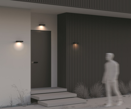 Настенный светильник (бра) Pir 3000K 2Вт IP54, OSL456WL-L2GF3K