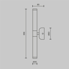 Настенный светильник (бра) Axis MOD106WL-L10G3K