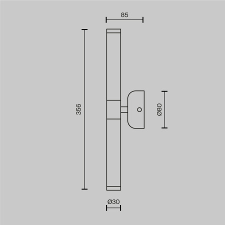 Настенный светильник (бра) Axis MOD106WL-L10G3K