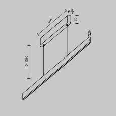Подвесной светильник Euphoria 2700K-6000K 36вт 90° IP 0, P109PL-36W2.7-6K-B