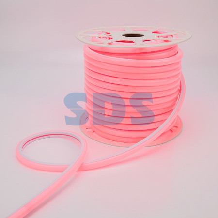 Гибкий неон LED SMD,  форма – D,  16х16 мм,  красный,  120 LED/м,  бухта 50 м