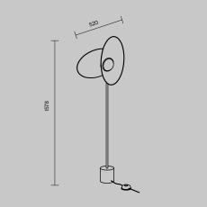 Напольный светильник (торшер) Evolution 3000К 12Вт, MOD396FL-L10W3K
