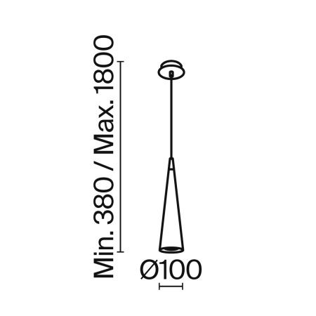 Подвесной светильник Nevill GU10 1x10Вт, P318PL-01B