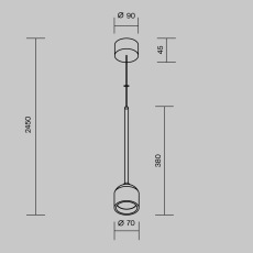 Подвесной светильник Apex 3000К 6Вт IP54