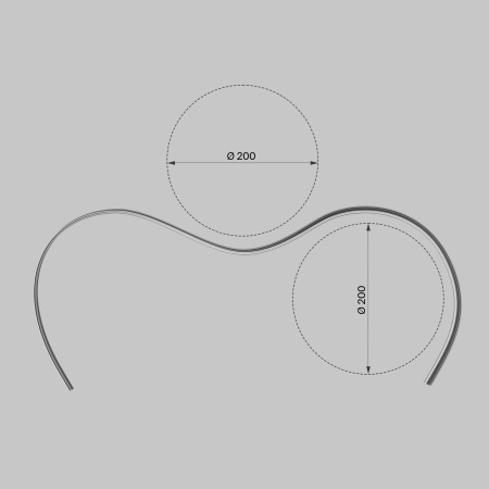 Алюминиевый профиль накладной 18x06, ALM-1806-S-2M