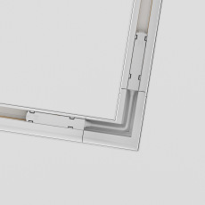 Коннектор угловой Gravity встраиваемый белый TRX010CL-22W