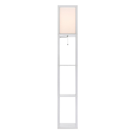 8089/1F COMFI LN25 белый, дерево/текстиль Торшер Е27 1*60W 220V PRACTIC