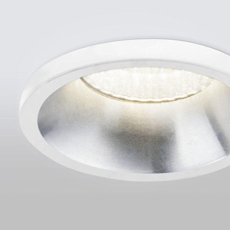 Встраиваемый светодиодный светильник Elektrostandard 15269/LED белый/сатин никель 4690389174384