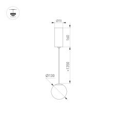 Светильник SP-BEADS-HANG-R130-10W Day4000 (BK-GD, 250 deg, 230V) (Arlight, IP20 Металл, 5 лет)