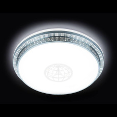 Потолочный светодиодный светильник Ambrella light Orbital Design F128 WH SL 72W D500