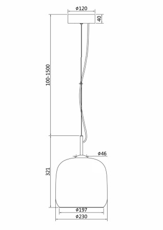 Подвесной светильник Madmen 3000K 6Вт, MOD128PL-L6AM