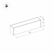 Светильник MAG-FLAT-45-L205-6W Day4000 (BK, 100 deg, 24V) (Arlight, IP20 Металл, 3 года)