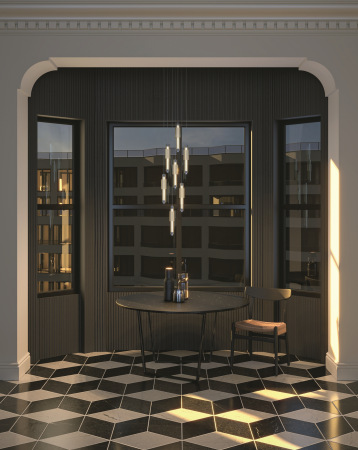 Подвесной светильник Verticale 3000К 8Вт, MOD308PL-L9CG3K