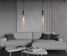 Трековый подвесной светильник Skim 3000К 5Вт 36°, TR210-1-5W3K-M-B