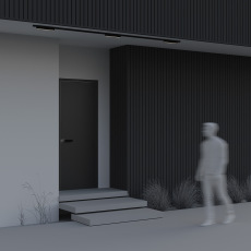 Уличный трековый светильник Basis Exility IP 3000К 12Вт 120° черный, O-TR02-1-S-12WB3K