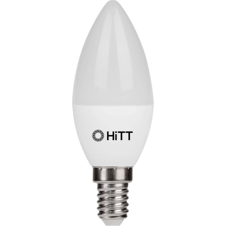Лампа светодиодная HiTT-PL-C35-13-230-E14-3000, 1010031, E14, 3000 К