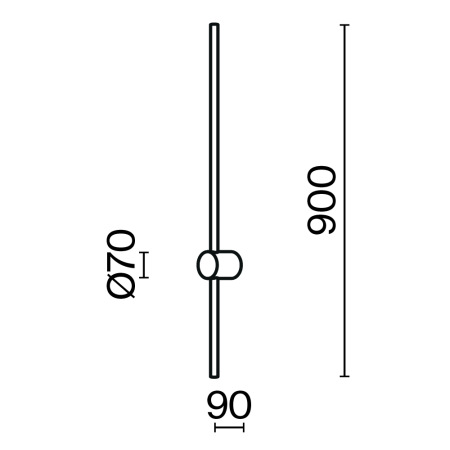 Настенный светильник (бра) Light stick 3000К 10Вт, MOD237WL-L11BS3K