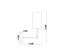 Бра Freya Agnes FR5184WL-01BS
