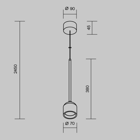 Подвесной светильник Apex 3000К 6Вт IP54, O491PL-L6W3K