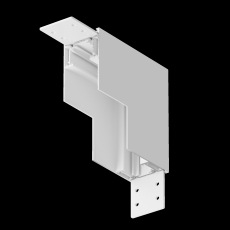 Угловой коннектор внутренний S35 накладной белый, TRA004ICL-21W