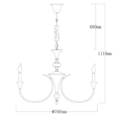 Подвесная люстра MW-Light Консуэлло 614013208