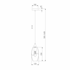 Подвесной светильник Eurosvet Lotus 50222/1 голубой