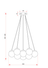 Подвесной светильник Freya FR5231PL-13CH