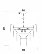 Подвесная люстра Freya Hloya FR5143PL-09G
