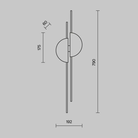 Настенный светильник (бра) Skyline 4000K 23Вт, MOD179WL-L22W4K1