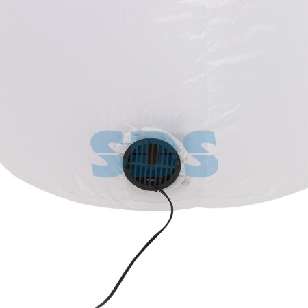 3D фигура надувная "Снеговик с метлой",  размер 180 см,  внутренняя подсветка 4 LED,  компрессор с адаптером 12В,  IP 65 NEON-NIGHT