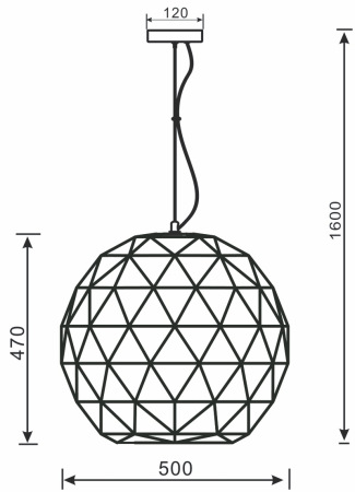 Подвесной светильник Deko-Light Asterope round 500 342134