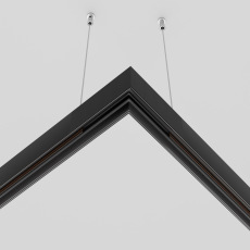 Коннектор угловой Exility накладной черный TRA034HCL-41B