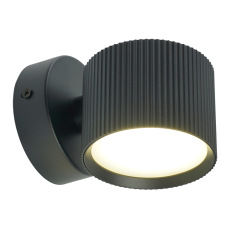 Светильник настенный Feron HL4580 ARIA 12W, 230V,GX53, черный IP20