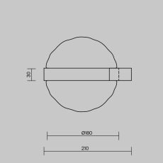 Настенный светильник (бра) Misterio 3000К 6Вт, MOD379WL-L6B3K