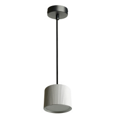 Светильник потолочный Feron Barrel HL4588 ARIA levitation 12W, 230V, GX53, серебро + черный, на подвесе 1,7 м