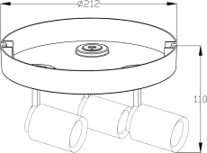 Накладной светильник Deko-Light Librae Round III 348078