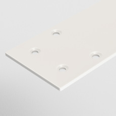 Заглушка торцевая 1шт S35 накладной белый, TRA004EC-21W